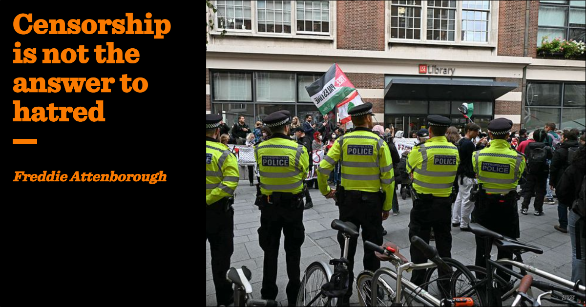 Censorship is not the answer to hatred | Freddie Attenborough