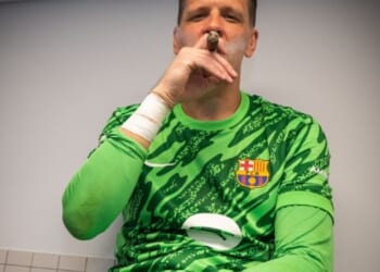 Chain-smoking Wojciech Szczesny claims he broke Barcelona's body fat record and played last year for 'free'