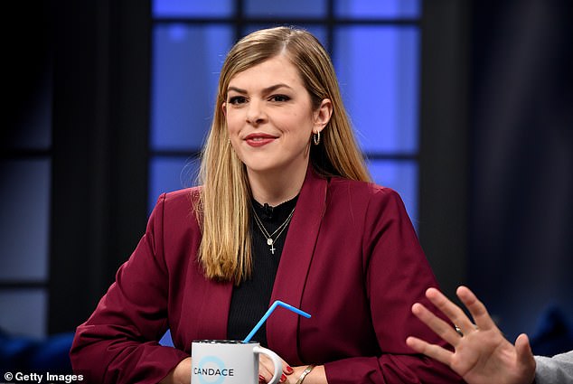 Allie Beth Stuckey is seen on set of Candace Owens' former Daily Wire show 'Candace' on December 6, 2021 in Nashville, Tennessee