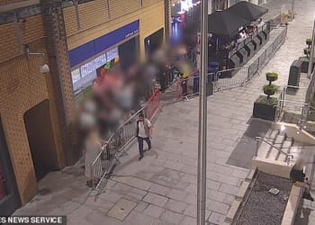 Fawaz Alsamaou was caught on camera following a woman out of a nightclub before attacking her