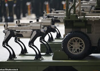 'Robot wolves' are being developed in China with the aim of replacing human soldiers to reduce combat casualties