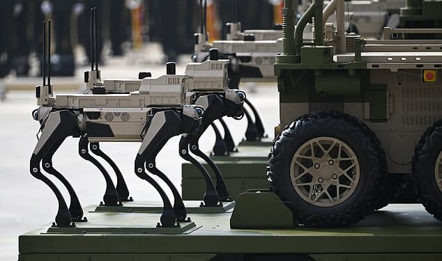 'Robot wolves' are being developed in China with the aim of replacing human soldiers to reduce combat casualties