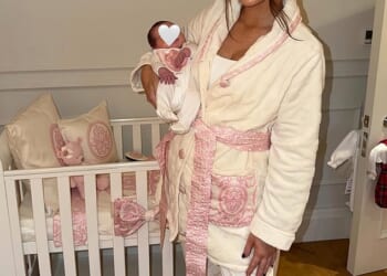 Chris Hughes 's ex-girlfriend Annabel Dimmock, 29, has welcomed her first child with her multi-millionaire partner Alfie Best junior