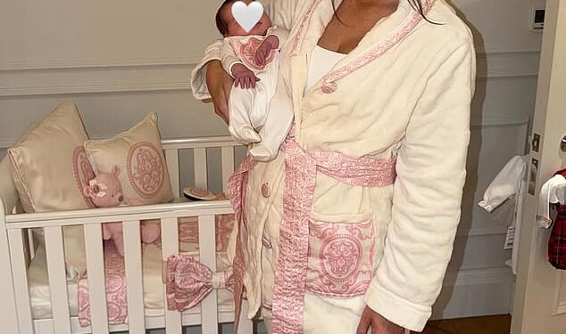 Chris Hughes 's ex-girlfriend Annabel Dimmock, 29, has welcomed her first child with her multi-millionaire partner Alfie Best junior