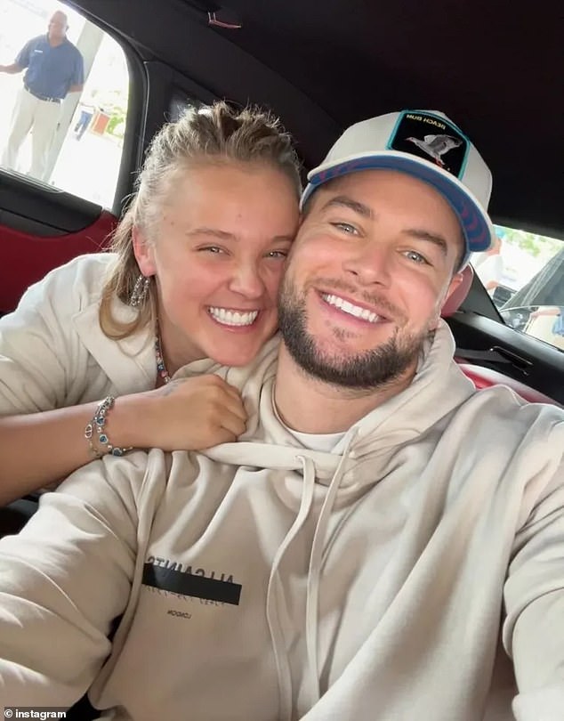 Annabel revealed she was expecting her first child days after Chris went public with his relationship with JoJo Siwa in June