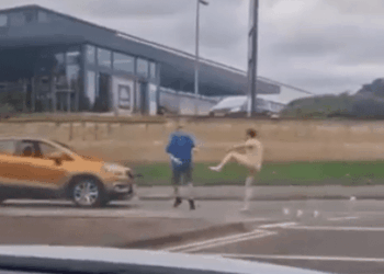 Cocaine-fuelled naked thug on two-day bender who urinated on war memorial and attacked cars is jailed