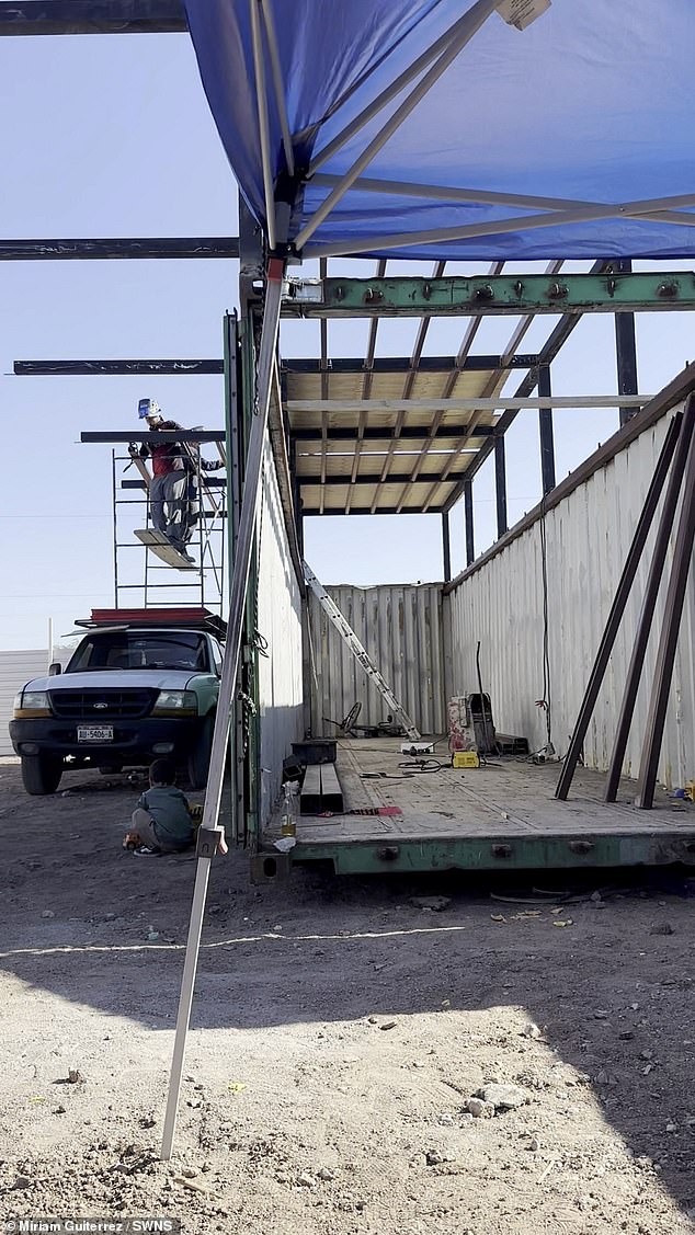 Miriam noted that their unusual choice of abode 'never fails to get people's attention'