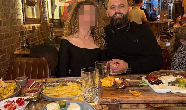 Alket Dauti, 38, has been seen eating out at Pizza Express and an Albanian restaurant, with relatives posting 'celebration' photos on Facebook