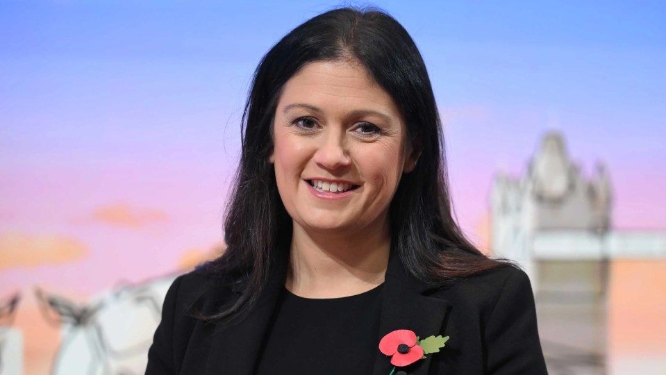 Culture Secretary Lisa Nandy smiling at the camera, wearing a red poppy pin.