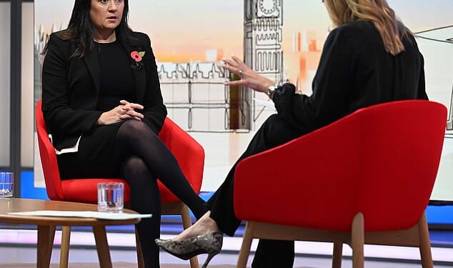 Lisa Nandy gave Labour's backing to BBC bosses despite saying there were 'very serious allegations' about the broadcaster's reporting