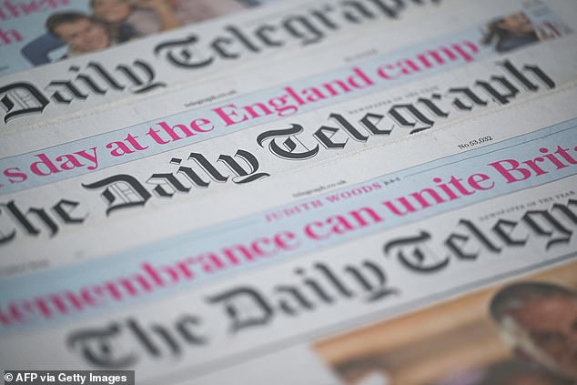 It comes as the owner of the Daily Mail has struck a £500million deal to buy The Daily Telegraph