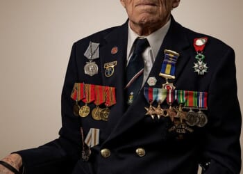 Alec Penstone, 100, pictured with his medals, said the UK has gone to 'rack and ruin'