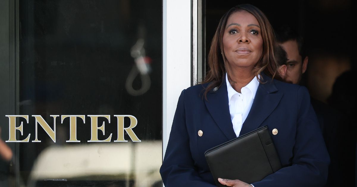 New York Attorney General Letitia James leaves the Walter E. Hoffman United States Courthouse Oct. 24 following an arraignment hearing in Norfolk, Virginia.