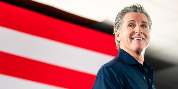 California Gov. Gavin Newsom speaks during a rally on Nov. 8, 2025, in Houston, Texas.