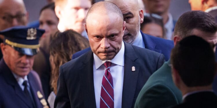 FBI Deputy Director Dan Bongino arrives at the annual 9/11 Commemoration Ceremony at the National 9/11 Memorial and Museum on Sept. 11, 2025 in New York City.