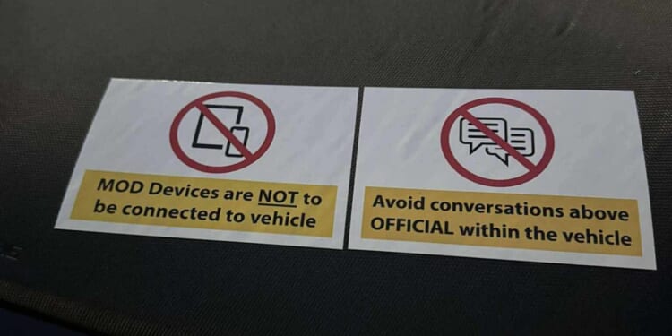 Defence chiefs put spy alerts on dashboards of Chinese cars used by its staff and troops warning phones could be hacked