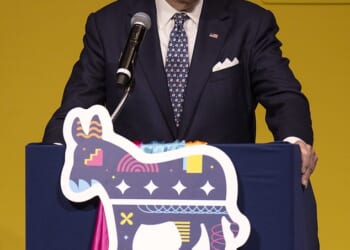 In a fiery return to the political stage, Joe Biden tore into Donald Trump on Friday night, accusing his successor of defacing 'the People's House' with a $300 million vanity project thundering, 'Who in the hell does he think he is?'