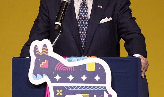 In a fiery return to the political stage, Joe Biden tore into Donald Trump on Friday night, accusing his successor of defacing 'the People's House' with a $300 million vanity project thundering, 'Who in the hell does he think he is?'