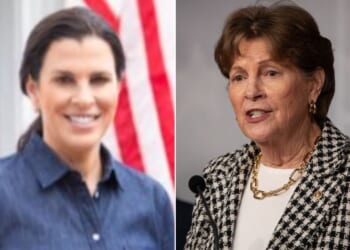 New Hampshire Congressional candidate Stefany Shaheen, left, criticized the actions of her mother and fellow Democrat, Sen. Jeanne Shaheen of New Hampshire.