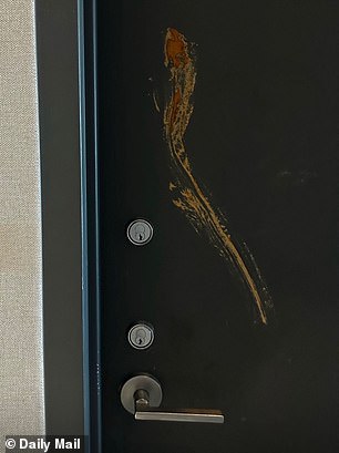 He shared an image of the graffiti with the Mail