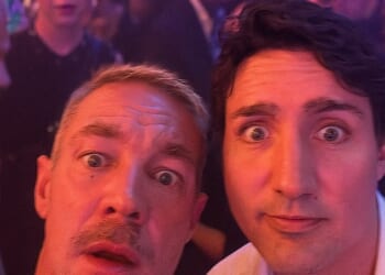 Diplo was in familiar company on Monday evening while posing for a selfie with unlikely new couple Katy Perry and Justin Trudeau - after claiming he has previously dated them both