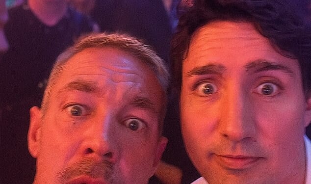 Diplo was in familiar company on Monday evening while posing for a selfie with unlikely new couple Katy Perry and Justin Trudeau - after claiming he has previously dated them both