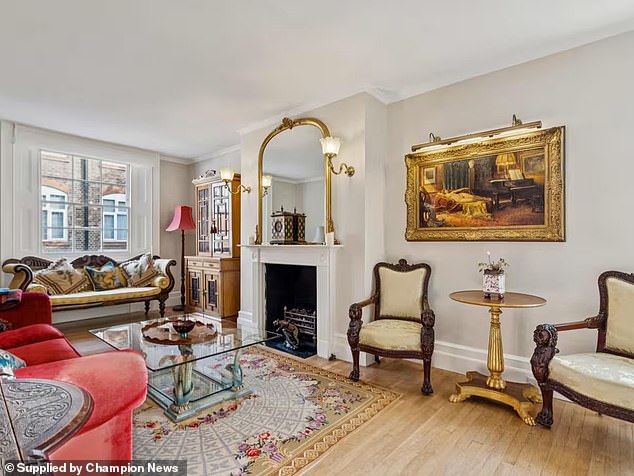 Pictured: The £3.4m four-storey home in which Andrew stayed for more than 20 years. The feud saw his mother Janice order her son to 'get out of my house as soon as possible'