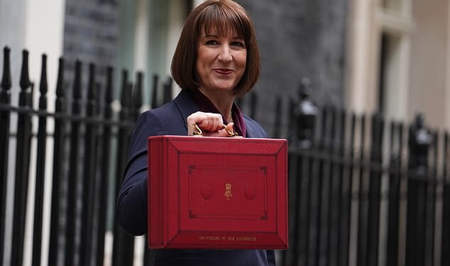 Chancellor Rachel Reeves leaves 11 Downing Street ahead of the Budget in October 2024