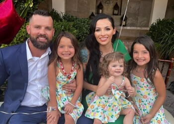 Christopher Scholtes, left, was reported to have died on Wednesday - the day he was due to report to prison for murdering daughter Parker (pictured second from right on mother Erika's knee) in a hot car