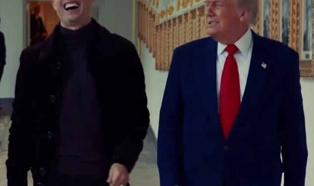 A White House video shows Donald Trump leaving Cristiano Ronaldo in hysterics