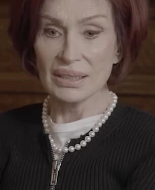 Sharon Osbourne, 73, got teary-eyed during a podcast Wednesday during the playing of a voicemail message from President Donald Trump, 79, following her husband Ozzy Osbourne 's death this past summer