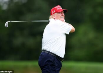 Donald Trump showed off his impressive talent on the golf course once again this week
