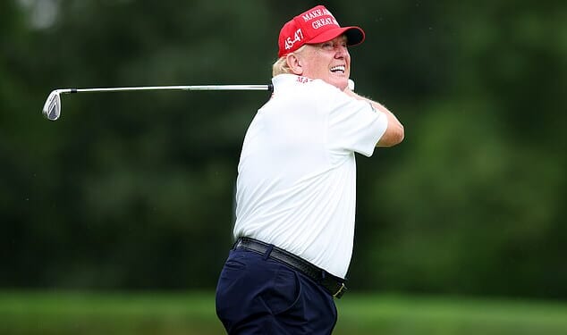 Donald Trump showed off his impressive talent on the golf course once again this week
