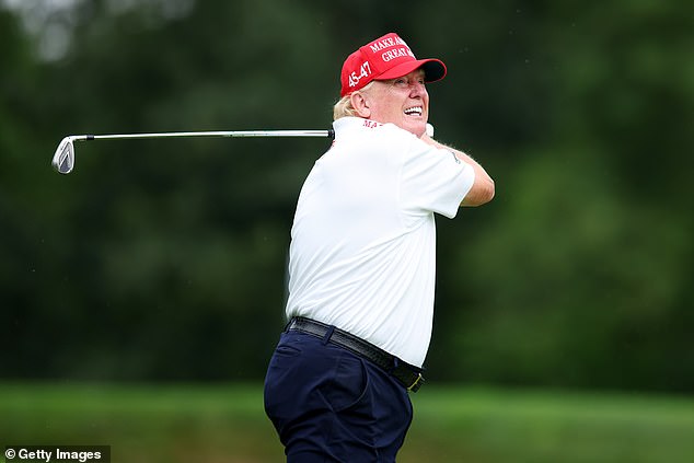 Donald Trump showed off his impressive talent on the golf course once again this week