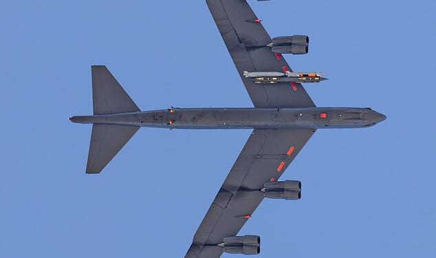 US President Donald Trump's 'secret' city-destroying nuclear weapon appears to have been pictured for the first time by a planespotter during an alleged test flight