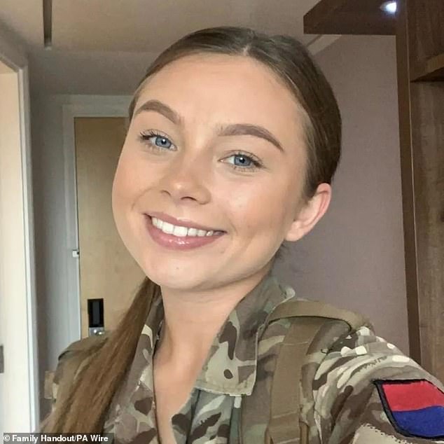 Royal Artillery Gunner Jaysley Beck, 19, was found hanging in her room at Larkhill Camp, near Salisbury in Wiltshire, on December 15, 2021