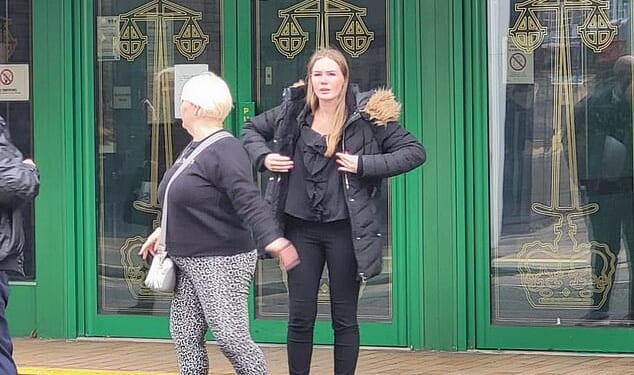 Stevie Steel, 24, had bought three bottles of wine during a day out at the beach with a friend when she collided with another vehicle and flipped her car