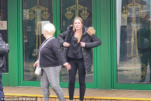 Stevie Steel, 24, had bought three bottles of wine during a day out at the beach with a friend when she collided with another vehicle and flipped her car