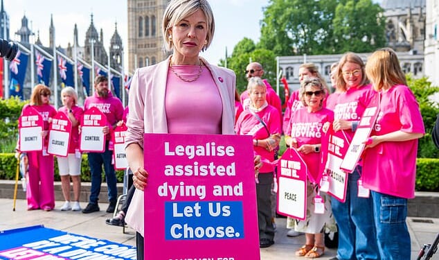 The assisted-dying lobby has some famous backers including Dame Esther Rantzen's daughter Rebecca Wilcox (pictured)