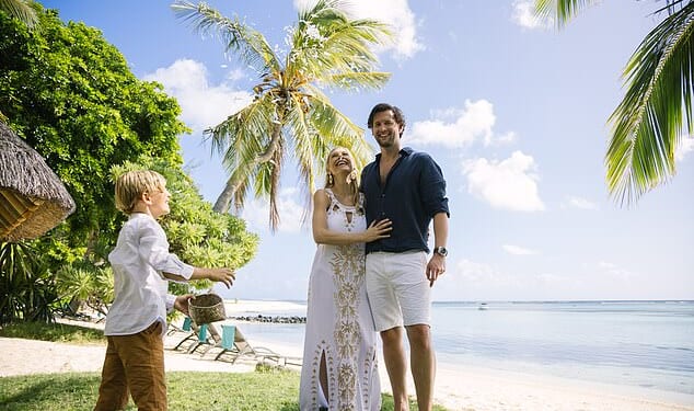 Chelsy Davy, 40, has revealed she exchanged vows with Norfolk hotelier Sam Cutmore¿Scott, 40, on a beach in Mauritius