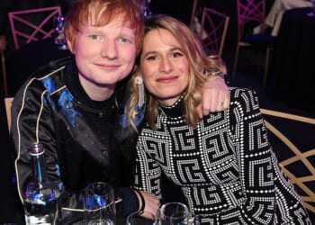 Ed Sheeran and his wife Cherry Seaborn at the 2022 Brit Awards. The couple have upset local residents in Suffolk after they submitted plans to convert two historic seaside cottages into a mega coastal home