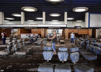 Eerie images reveal the remains of Nicosia International Airport, which has been frozen in time after it was abandoned in 1974