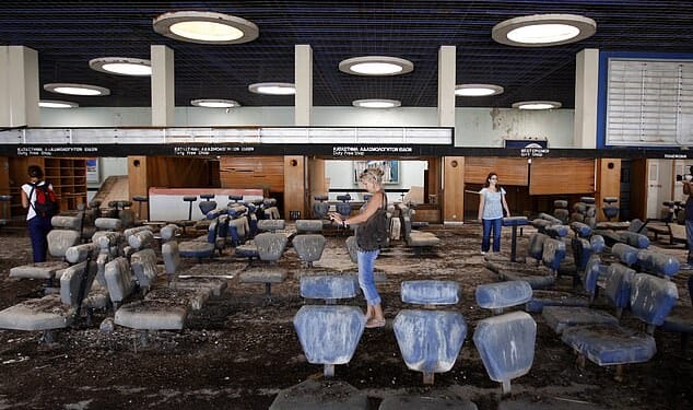 Eerie images reveal the remains of Nicosia International Airport, which has been frozen in time after it was abandoned in 1974