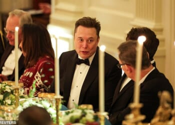 Elon Musk made a triumphant return to the White House Tuesday night after a dramatic falling out with President Donald Trump in June over the 'big, beautiful bill'