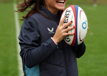 Emma Radacanu shared her Grand Slam experiences during a visit to the England rugby squad