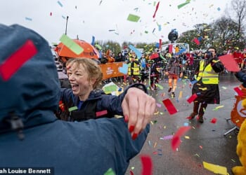 Sara Cox completed her 135 mile Great Northern Marathon Challenge for Children In Need on Friday after a gruelling five days