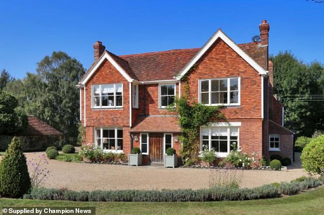 Pictured is the farmhouse property in Goudhurst, Kent, which was at the centre of the row