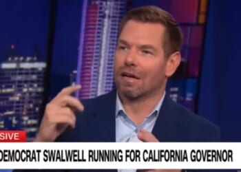 California Rep. Eric Swalwell appears on CNN's "The Story Is" on Friday.