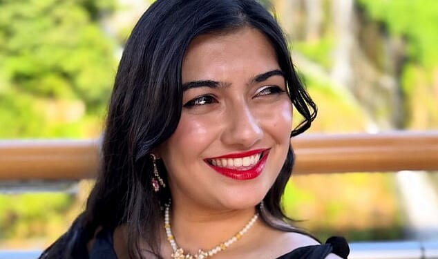 Maleha Khan (pictured), 26, will juggle the pageant alongside her work as a PHD researcher in rocket science at Cranfield University