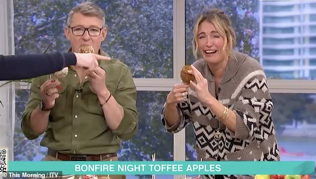 There was chaos in the This Morning kitchen on Wednesday, after host Cat Deeley chipped her tooth live on air